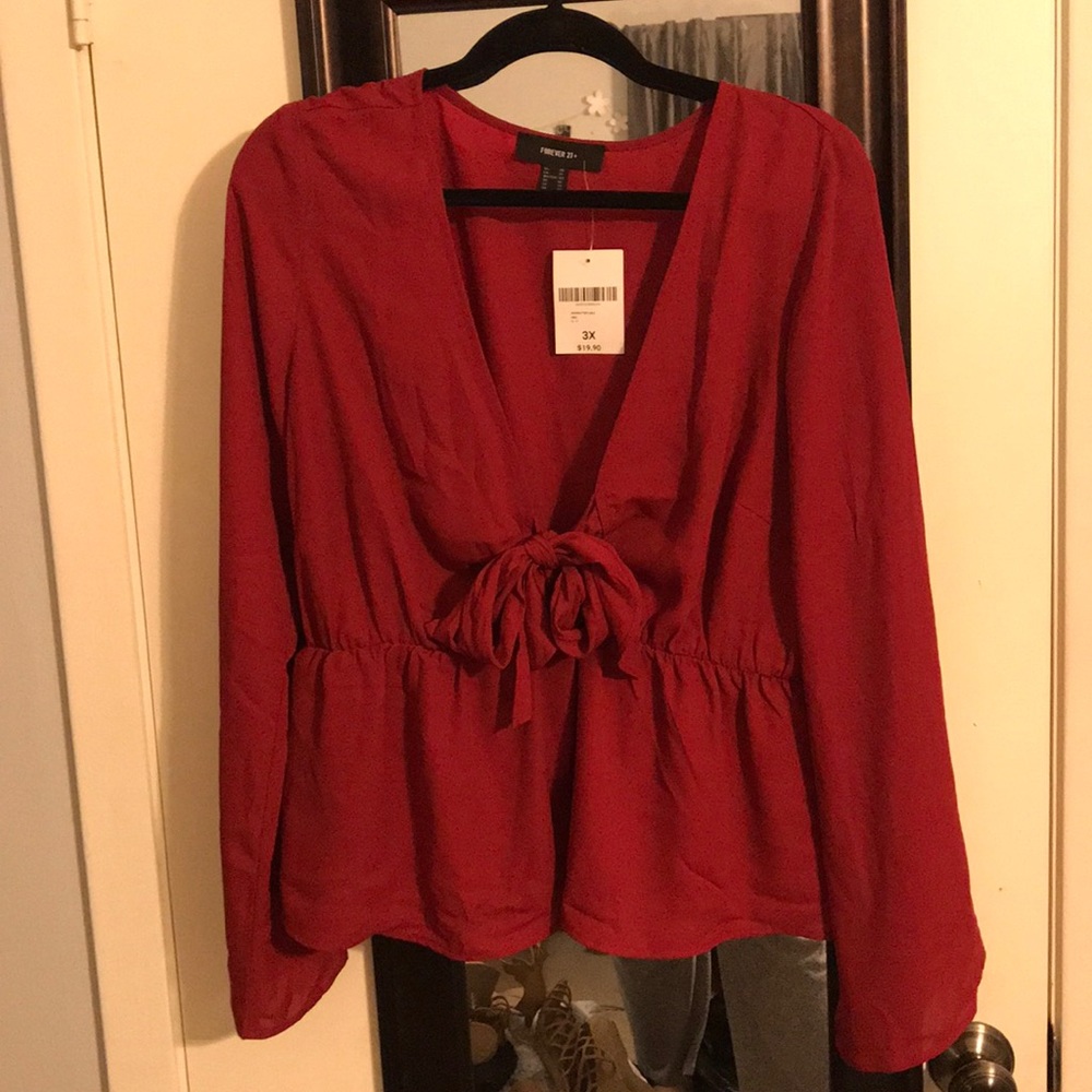 Forever 21+ Tie Top
